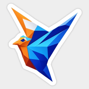 Tangram bird Sticker